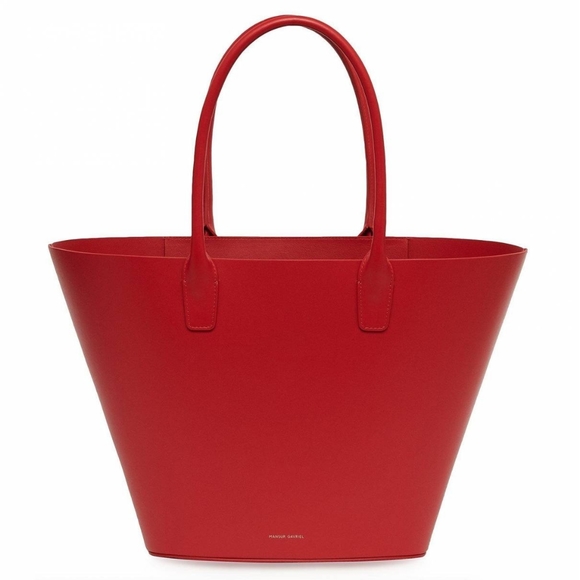 Nwt $995 Mansur Gavriel Triangle Calf Leather bag - Picture 2 of 16